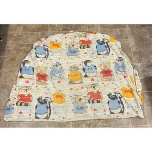 Vintage Shirt Tales Kid Twin Bed Fitted Sheet 1980‎ Hallmark Brand Dan River